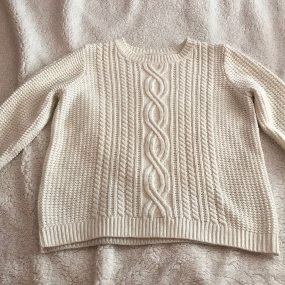 White Knitted Sweater